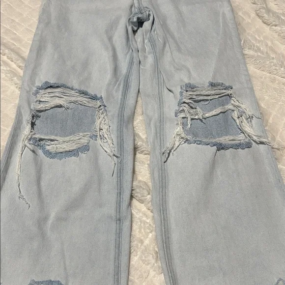 Vervet Denim Super High Rise 90's Vintage Crop Flare Jeans - Picture 5 of 7